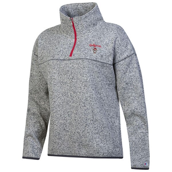 Grey/Red Ladies Arctic Fleece Quart